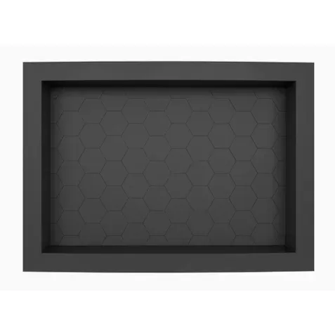 NICHO PARA BANHEIRO 460MM INJETADO PRETO