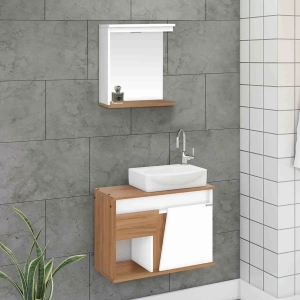 ARMARIO BANHEIRO 70CM SILICIA KIT