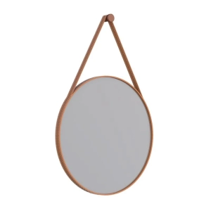 ESPELHO COURO ORION 60CM