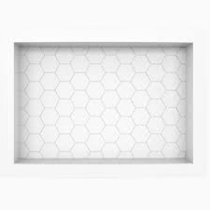 NICHO PARA BANHEIRO 460MM INJETADO BRANCO