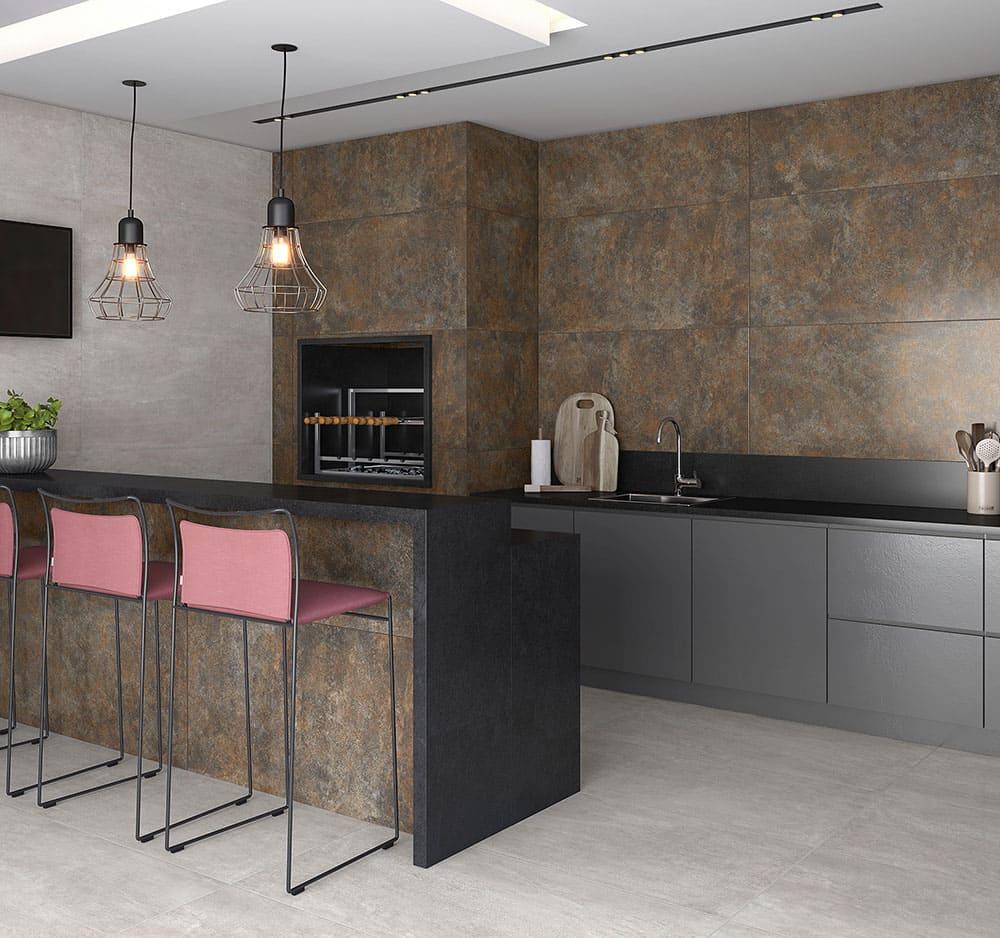 PISO 60X120 CORTEN RUST RETIFICADO SEMI GRES